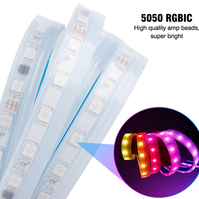 2 pcs 30/45/60 cm RGBLED Day Time Running Light Slim Sequential Flexible Led Turn Signal Strip