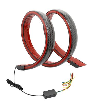 5W 12V Mobil Fleksibel Led Tail Light Carbon Fiber Untuk Airman