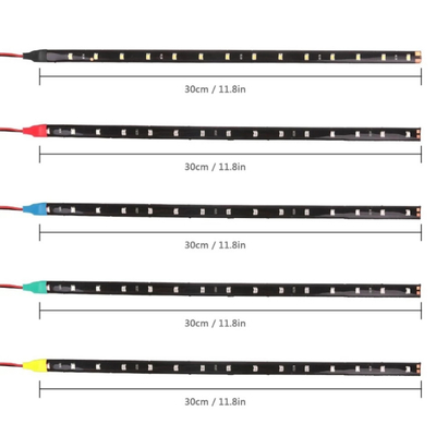 30cm Lampu Mobil LED Tube Strip 3528 Patch Lampu Peringatan Darurat