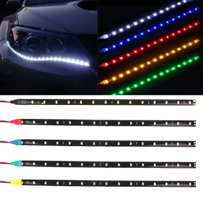30cm Lampu Mobil LED Tube Strip 3528 Patch Lampu Peringatan Darurat