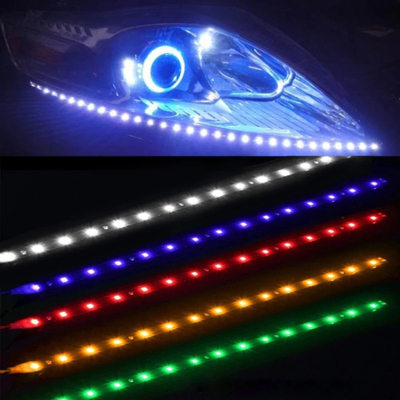 30cm Lampu Mobil LED Tube Strip 3528 Patch Lampu Peringatan Darurat