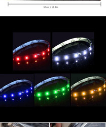 30cm Lampu Mobil LED Tube Strip 3528 Patch Lampu Peringatan Darurat