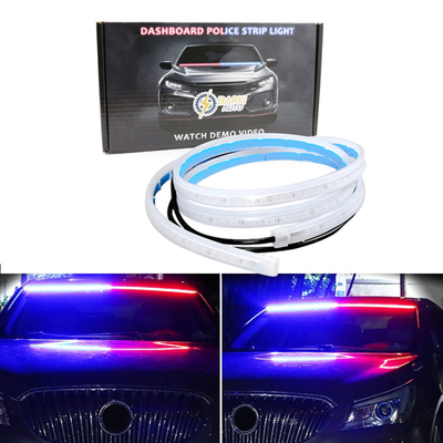Lampu Led Peringatan Pintu Mobil Universal Dua Warna Tahan Air 12V 120cm