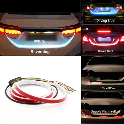 Streamer Waterproof Car Headlight Led Tube Strip Lampu Peringatan Pintu Mobil Darurat 1.2m / 1.5m