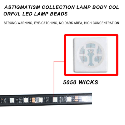 Warna-warni Kontrol Suara Suasana Lampu Mobil Led Strip Dekoratif RF Rgb 5050