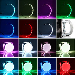 360 Derajat RGB Hiasi RingLED Lampu Ambient Mobil Mata Setan Lampu Mobil