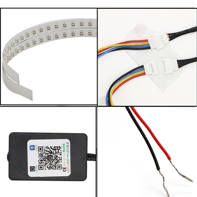 IP 67 LED Mobil Ambient Lights APP Kontrol Lampu Angel Eye Kit 360 Derajat SMD Setan Halo Cincin Kit