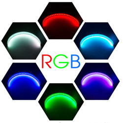 IP 67 LED Mobil Ambient Lights APP Kontrol Lampu Angel Eye Kit 360 Derajat SMD Setan Halo Cincin Kit