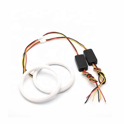4014 Lampu Ambient Mobil LED 60mm DRL Running Light Dual Color Led Angel Eyes Kit