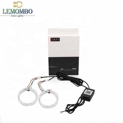 DRL RGB Halo Cincin Interior Mobil Led Lampu Ambient CCFL Malaikat Mata Setan 80 Mm 95 Mm 105 Mm 110 Mm
