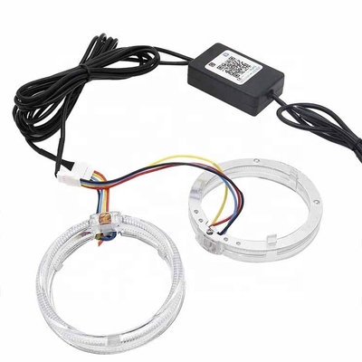 DRL RGB Halo Cincin Interior Mobil Led Lampu Ambient CCFL Malaikat Mata Setan 80 Mm 95 Mm 105 Mm 110 Mm