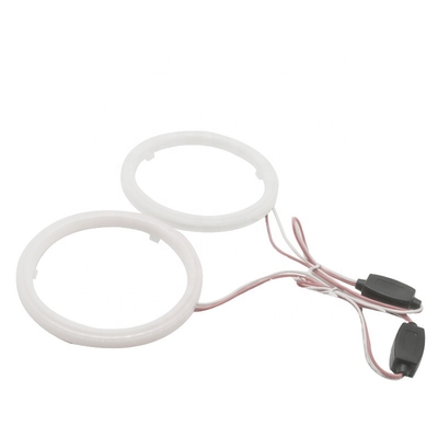 Cotton Light Cob Led Angel Eyes Mobil Headlight Aperture 70 MM MERAH BIRU Fog Lamp 12-18 V 60 MM 80 MM