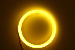 Cotton Light Cob Led Angel Eyes Mobil Headlight Aperture 70 MM MERAH BIRU Fog Lamp 12-18 V 60 MM 80 MM