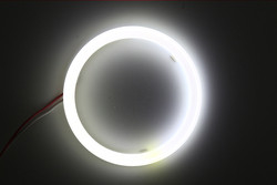 Cotton Light Cob Led Angel Eyes Mobil Headlight Aperture 70 MM MERAH BIRU Fog Lamp 12-18 V 60 MM 80 MM