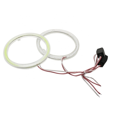 Cob Led Angel Eye 70mm Headlamp Angel Eyes 12-18V Untuk BMW - Eropa