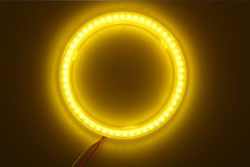 Cob Led Angel Eye 70mm Headlamp Angel Eyes 12-18V Untuk BMW - Eropa