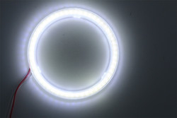 Cob Led Angel Eye 70mm Headlamp Angel Eyes 12-18V Untuk BMW - Eropa