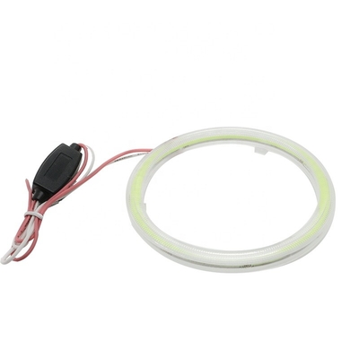Lampu Depan Mobil Cob 90mm Angel Eyes MERAH BIRU Fog Lamp 12-18V