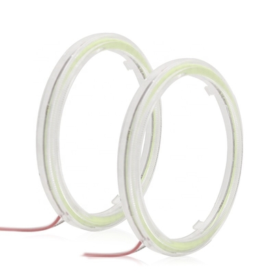 Cob Angel Eyes LED Lampu Ambient Mobil 100MM MERAH BIRU Fog Lamp 12-18V
