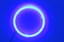 Cob Angel Eyes LED Lampu Ambient Mobil 100MM MERAH BIRU Fog Lamp 12-18V