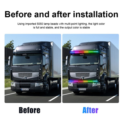 12V 2W Lampu LED Otomotif Lampu Aluminium Mobil Lampu Depan LED Strip Tube