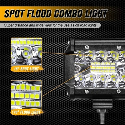 Aluminium Alloy LED Lampu Pengemudi 10-30V LED Light Bar Untuk Kendaraan