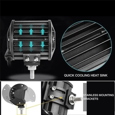Aluminium Alloy LED Lampu Pengemudi 10-30V LED Light Bar Untuk Kendaraan