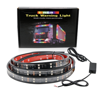 24V 5050 SMD 5A 2.4m Mobil Interior Atmosphere Lampu Dengan Remote Strobe Untuk Van Truck