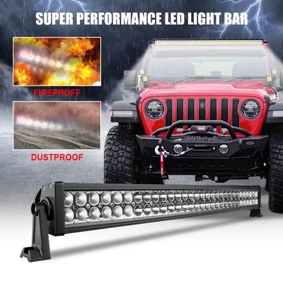 22 Inch Dustproof LED Light Bar Untuk Truk, 4wd Jeep SUV Boat LED Offroad Light Bar