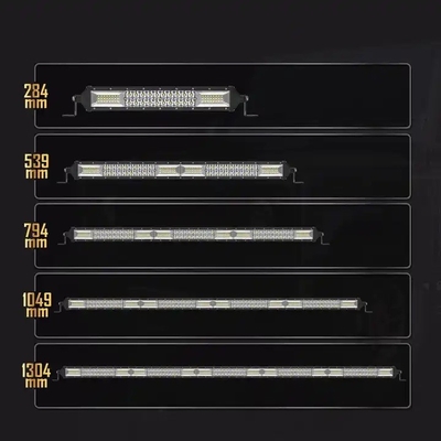 Dual Row LED Light Bar Untuk Mobil 200W - 1000W Aluminium Profile