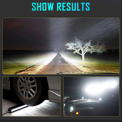 Dual Row LED Light Bar Untuk Mobil 200W - 1000W Aluminium Profile