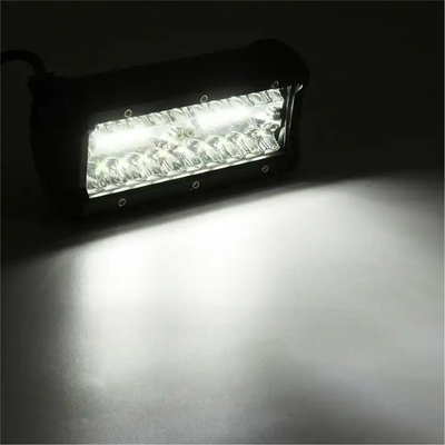 9 Inch 180W Dual Row LED Light Bar Putih / Amber Untuk Mobil Offroad