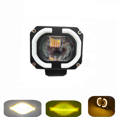 4x4 Offroad Lampu Kerja LED Lampu Depan Kabut Lampu Mengemudi 12-80V 4 Inch 30W Warna ganda