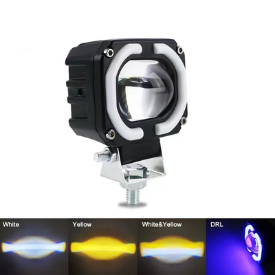 4x4 Offroad Lampu Kerja LED Lampu Depan Kabut Lampu Mengemudi 12-80V 4 Inch 30W Warna ganda