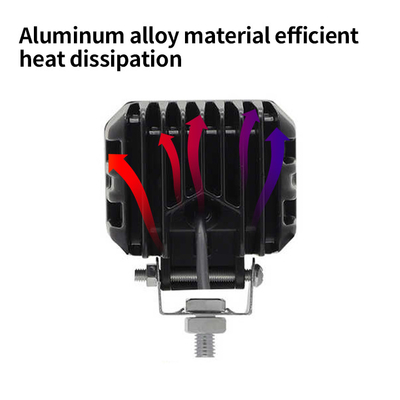 4x4 Offroad Lampu Kerja LED Lampu Depan Kabut Lampu Mengemudi 12-80V 4 Inch 30W Warna ganda