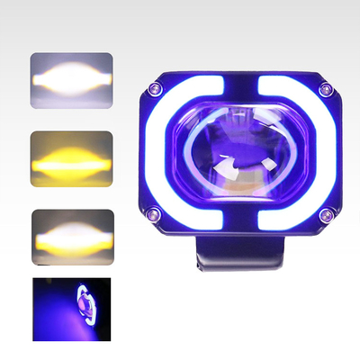 4x4 Offroad Lampu Kerja LED Lampu Depan Kabut Lampu Mengemudi 12-80V 4 Inch 30W Warna ganda