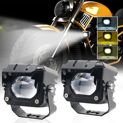 12-80V Amber 3570 LED Dual Color LED Lampu Kerja Untuk Motor 30-60W Off Road Driving Lampu
