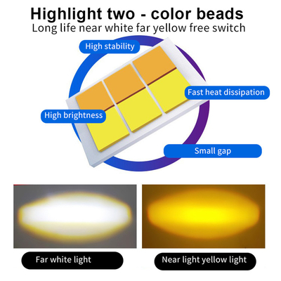 Lampu depan LED Motorcycle High Low Beam Kit Bulb Type Motorcycle Driving Headlight Bulb