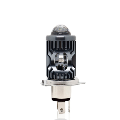 Mini Driving Light DRL Sepeda motor LED Lampu depan Lampu H4 H6 BA20D P15D Otomotif Mobil Fisheye Proyektor Lensa Dual Color