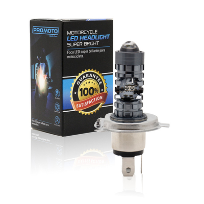 Mini Driving Light DRL Sepeda motor LED Lampu depan Lampu H4 H6 BA20D P15D Otomotif Mobil Fisheye Proyektor Lensa Dual Color