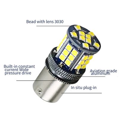 Aluminium Alloy LED Turn Signal Indikator 3030 39 SMD 12v 1156 BA15S 1157 BAY15D T20 T25 Car Turn Signal