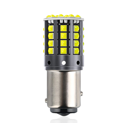 Putih Aluminium Alloy LED Turn Signals 1156 1157 T20 3030 44SMD Reversing Light 12V 24V