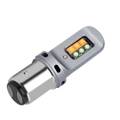 Lampu sinyal pembalikan rem LED 5W tahan lama dengan 1156 Universal 12smd LED Bulbs 1156 P21W BA15S PY21W 3157 7443 Canbus