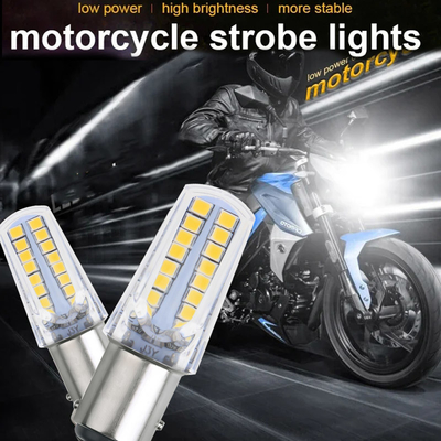 1157 32SMD Amber LED Brake Turn Signal Lampu LED Bulb Tail Mobil Stop Turn Signal Reversing Untuk Sepeda Motor