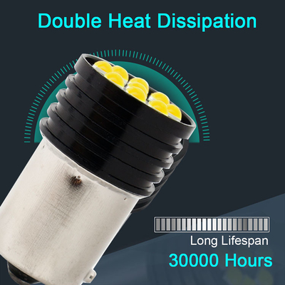 1157 BAY15D LED P21/5W 1156 BA15S P21W LED Lampu 9 SMD 3030 R5W R10W Mobil Reverse Light Brake Tail Lamp