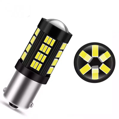 1157 1156 4014 66 SMD LED Brake Light Mobil Mengbalikkan Interior LED Bulbs Auto Canbus