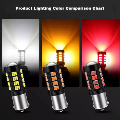 1157 1156 4014 66 SMD LED Brake Light Mobil Mengbalikkan Interior LED Bulbs Auto Canbus