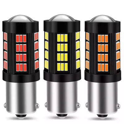 1157 1156 4014 66 SMD LED Brake Light Mobil Mengbalikkan Interior LED Bulbs Auto Canbus