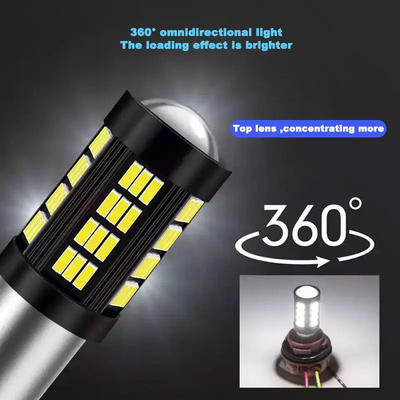 1157 1156 4014 66 SMD LED Brake Light Mobil Mengbalikkan Interior LED Bulbs Auto Canbus
