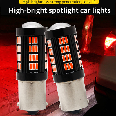 1157 1156 4014 66 SMD LED Brake Light Mobil Mengbalikkan Interior LED Bulbs Auto Canbus